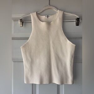 Reformation beige ribbed tank size L